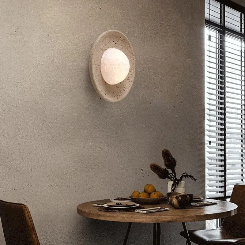 Galvisa Travertine Wall Lamp