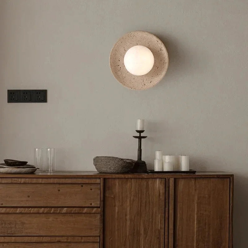 Galvisa Travertine Wall Lamp