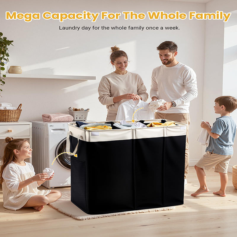 Generous Laundry Container with Removable Inner Pockets | Kelmera