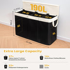 Generous Laundry Container with Removable Inner Pockets | Kelmera