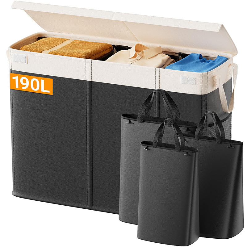 Generous Laundry Container with Removable Inner Pockets | Kelmera