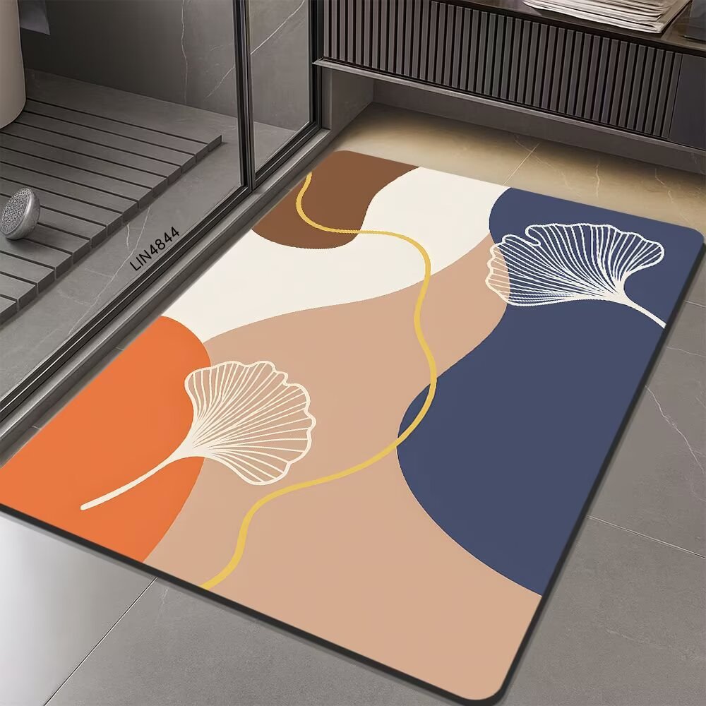 Geometric Hexagonal Pattern Bath Mat | Kelmera