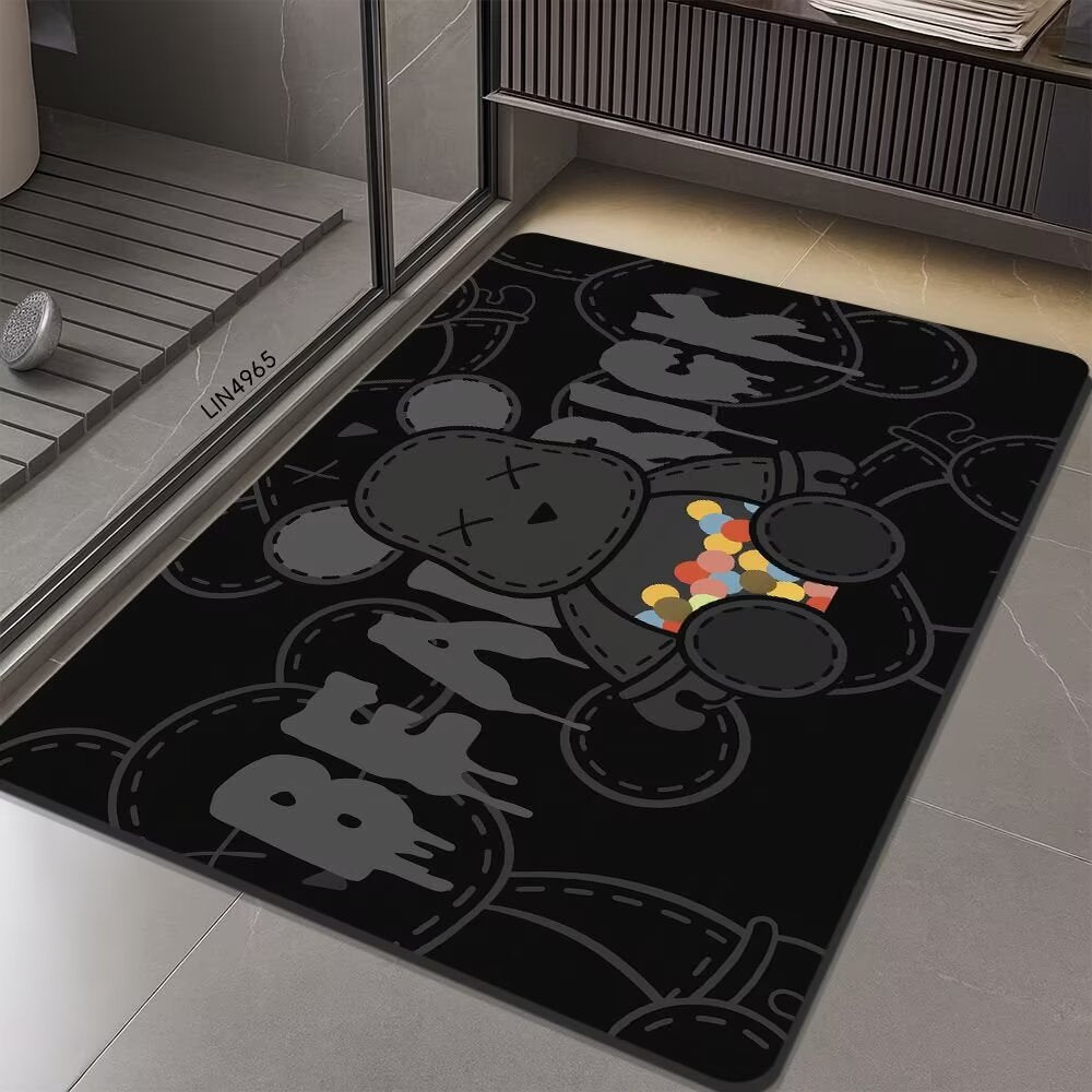 Geometric Hexagonal Pattern Bath Mat | Kelmera