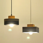 Geometric Layered Wooden Pendant Light | Kelmera