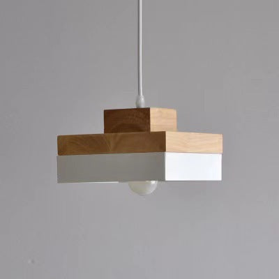Geometric Layered Wooden Pendant Light | Kelmera