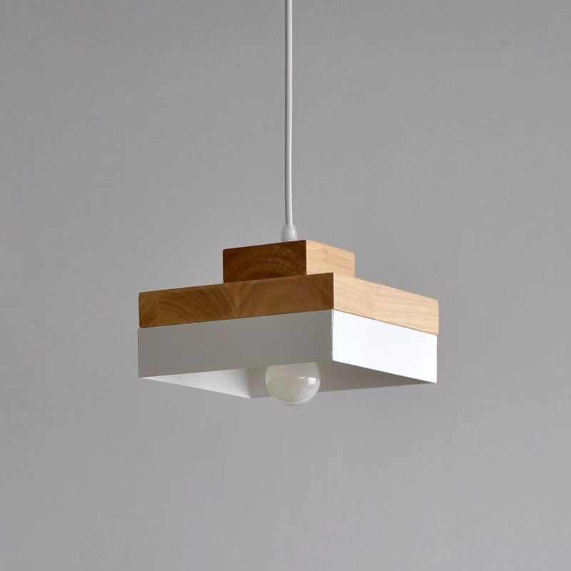 Geometric Layered Wooden Pendant Light | Kelmera