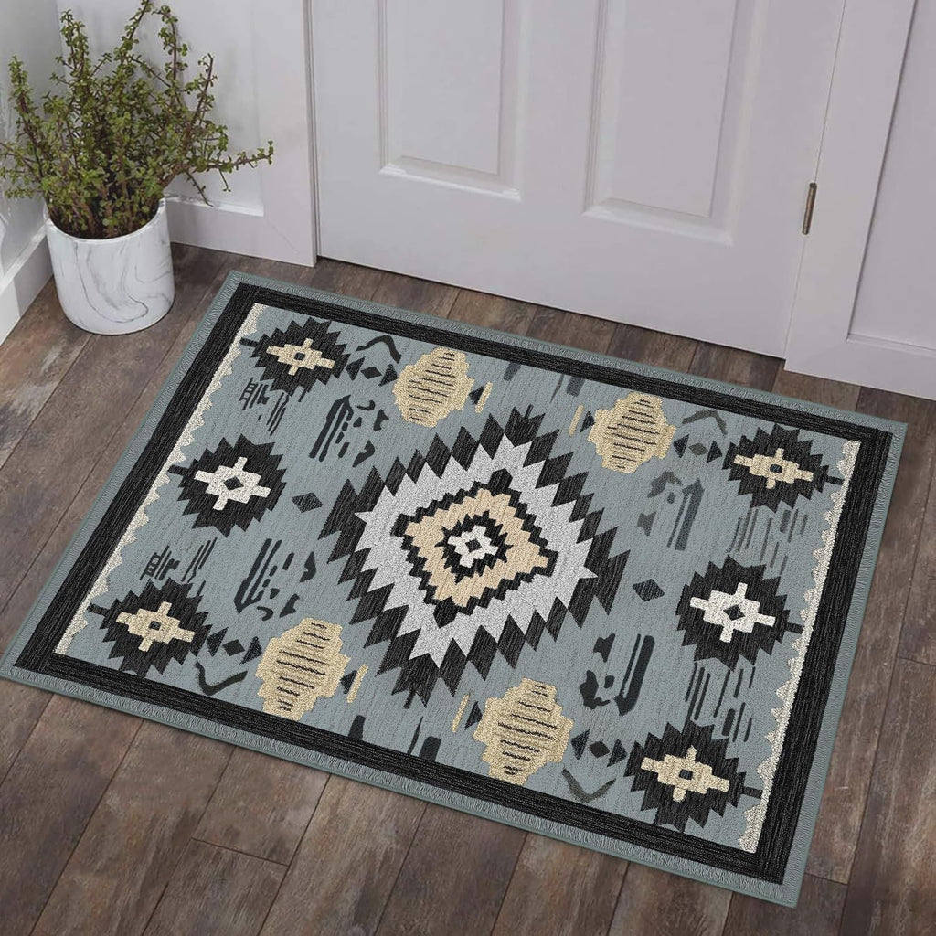 Geometric Patterned Decorative Area Rug | Kelmera