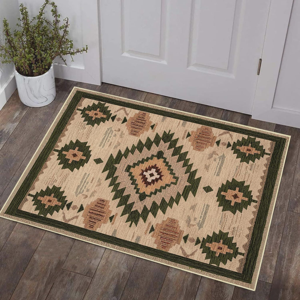 Geometric Patterned Decorative Area Rug | Kelmera