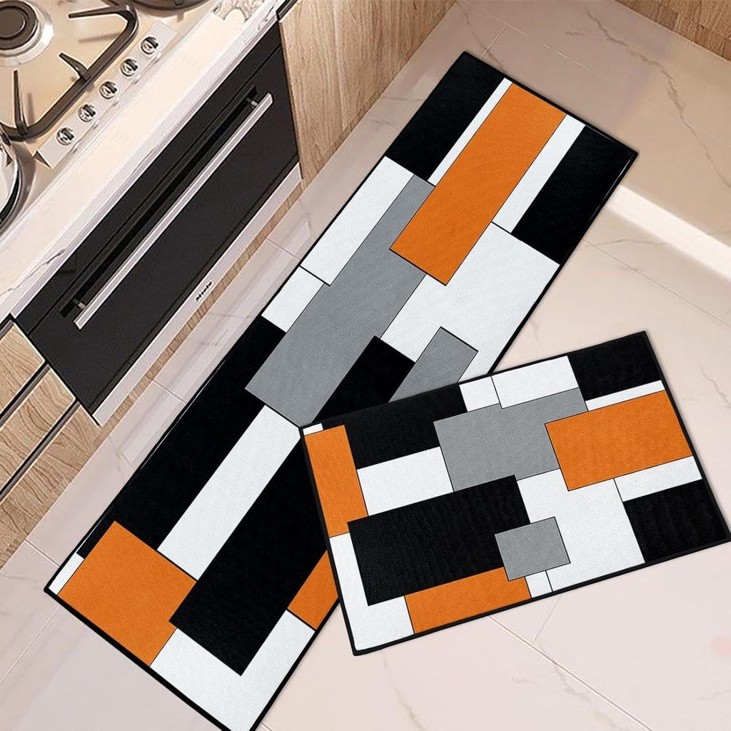 Geometric Patterned Kitchen Runner Mat | Kelmera