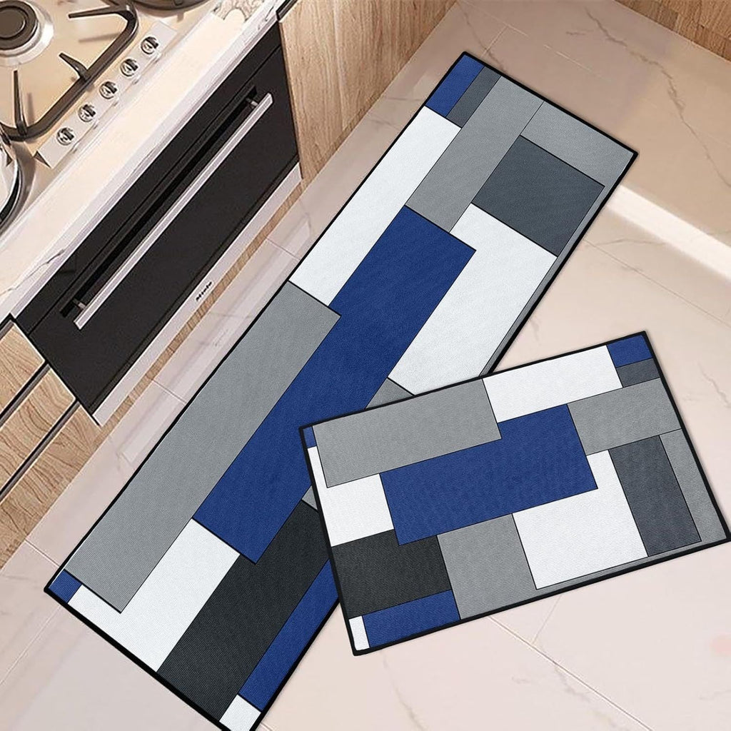 Geometric Patterned Kitchen Runner Mat | Kelmera