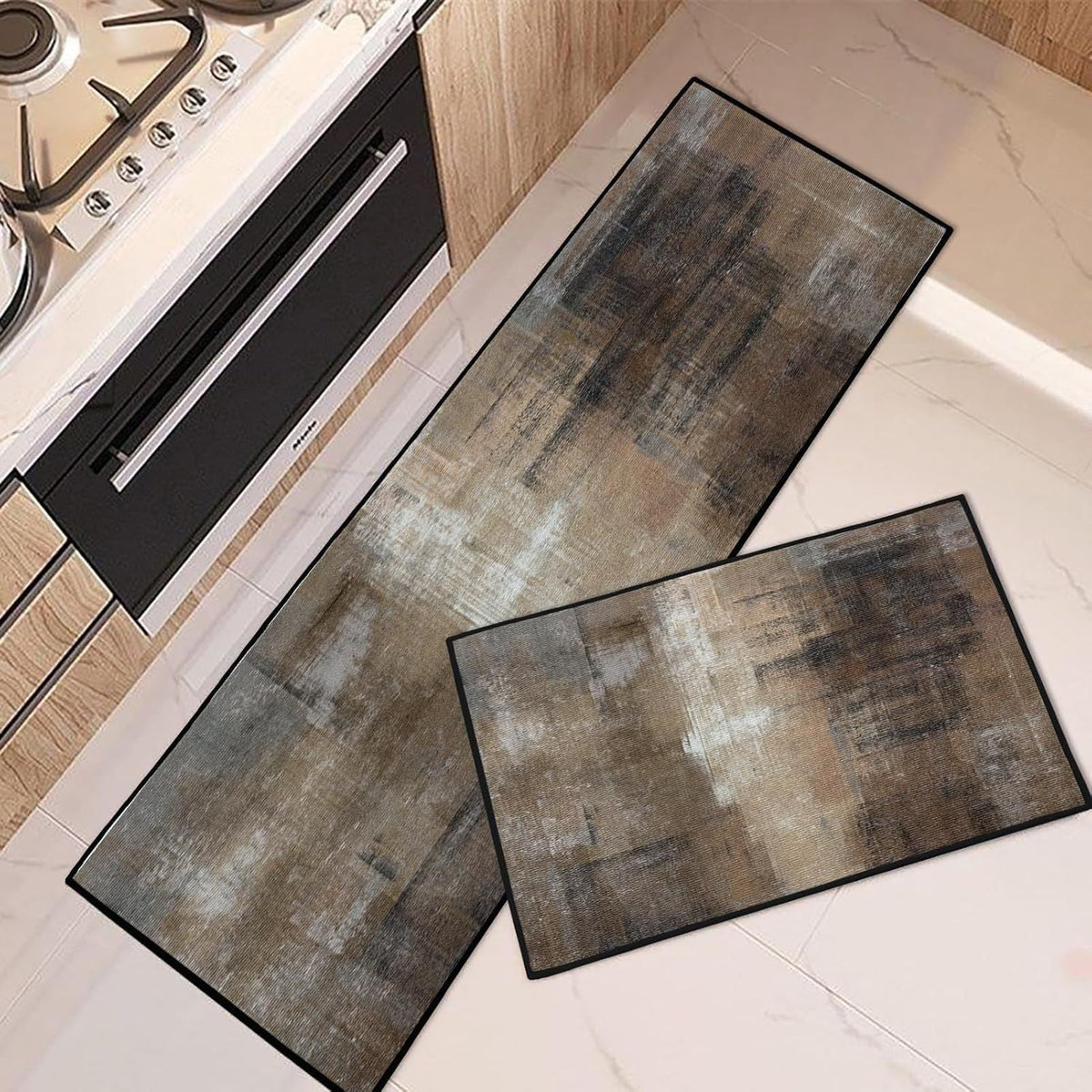 Geometric Patterned Kitchen Runner Mat | Kelmera