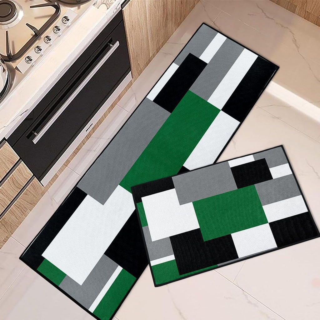 Geometric Patterned Kitchen Runner Mat | Kelmera