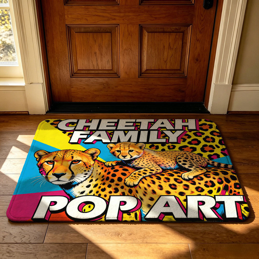 Geometric Technology-Themed Area Mat | Kelmera