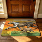 Geometric Technology-Themed Area Mat | Kelmera
