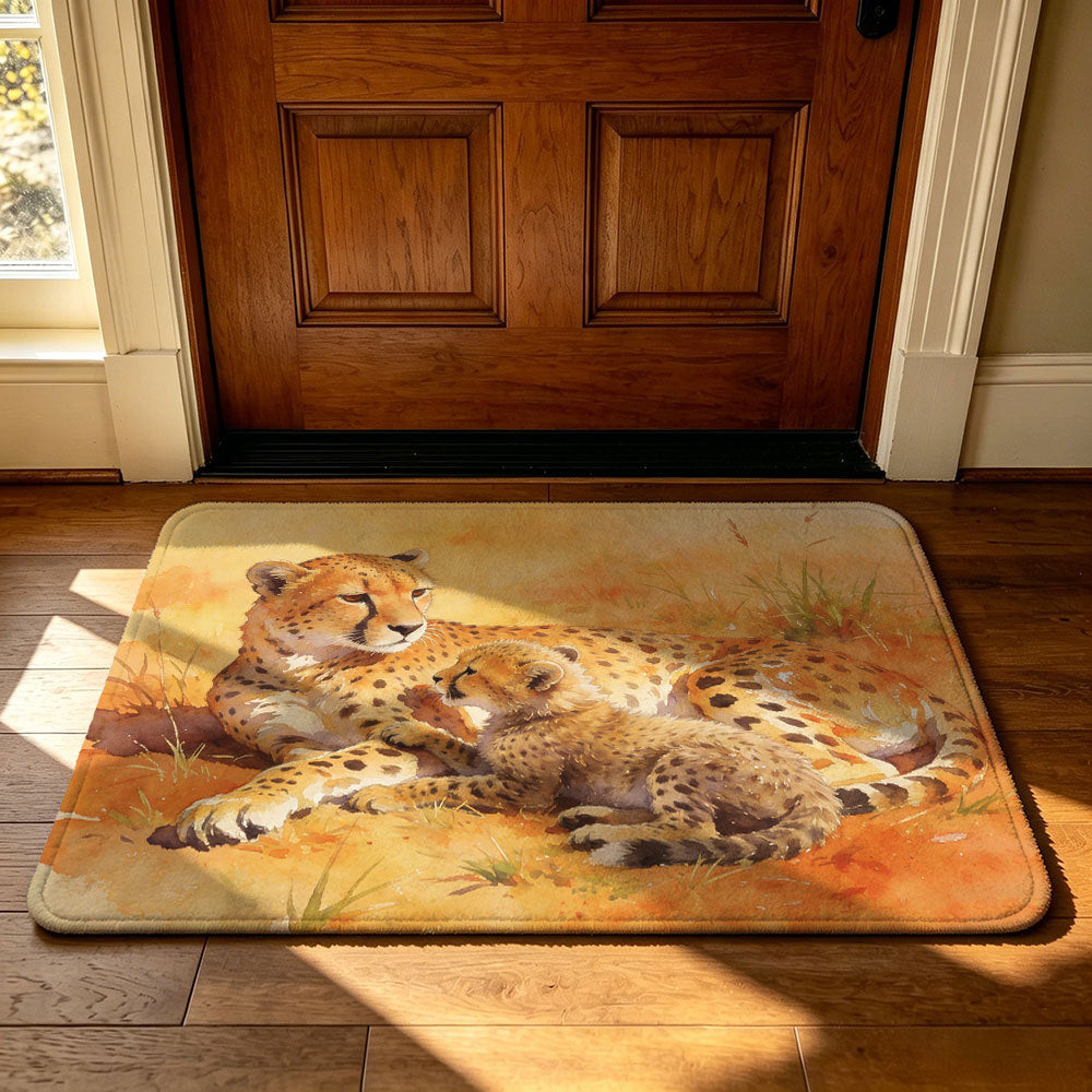 Geometric Technology-Themed Area Mat | Kelmera