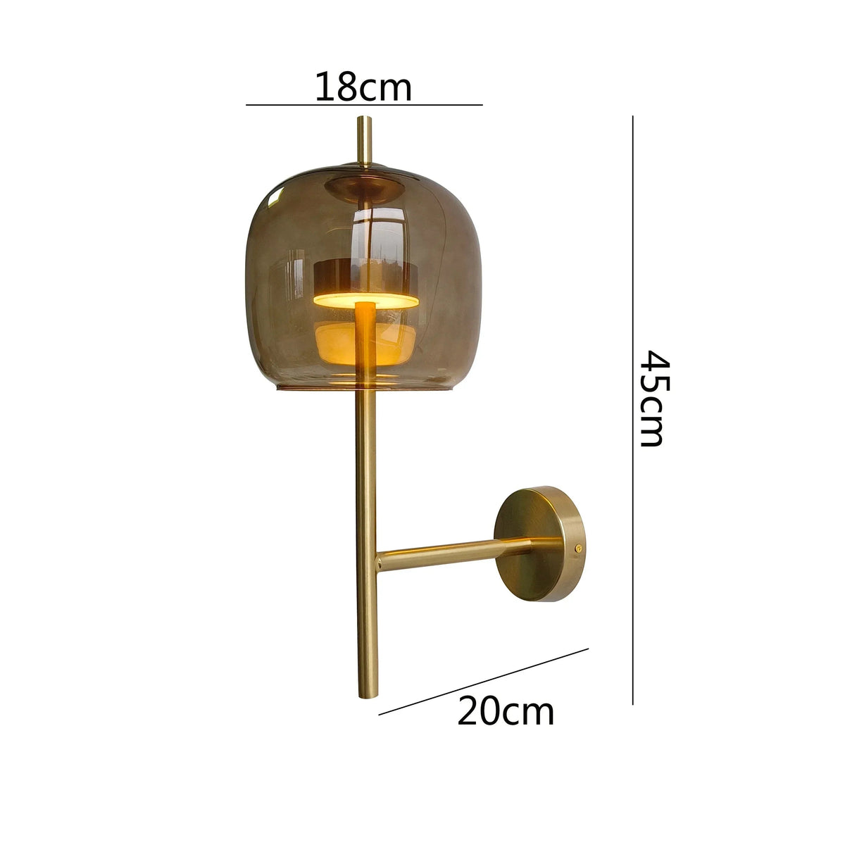 Gilria Glass Wall Lamp
