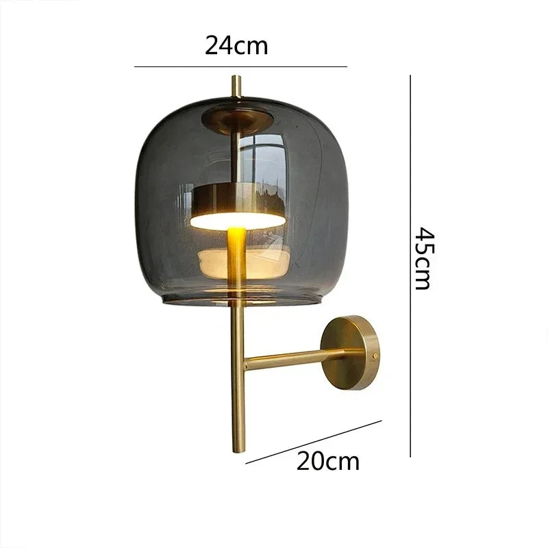 Gilria Glass Wall Lamp