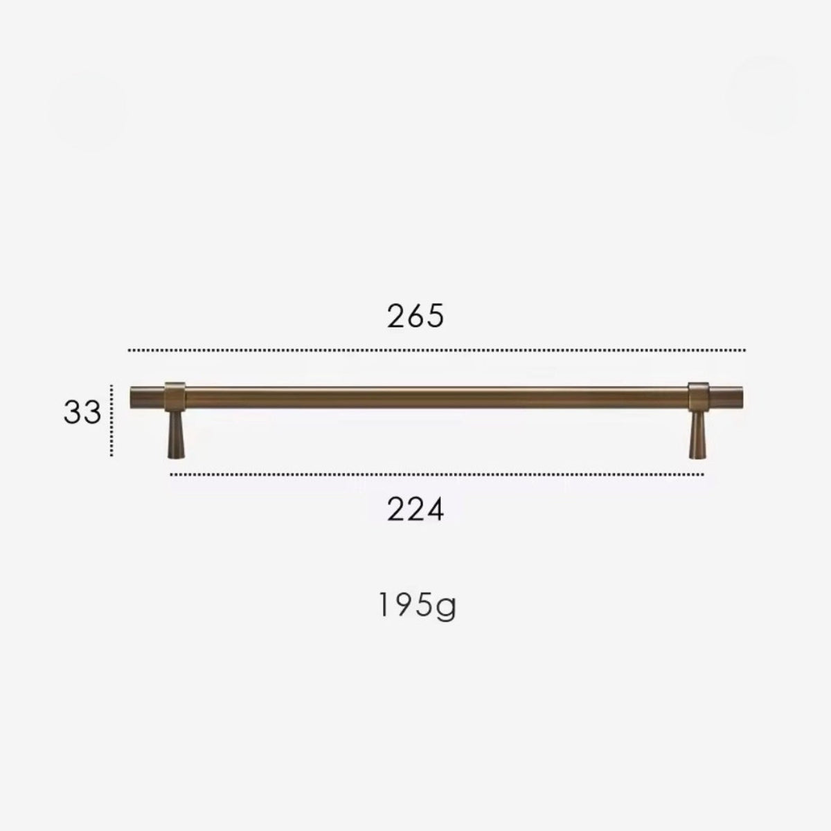 Gilria Wardrobe Appliance Handle
