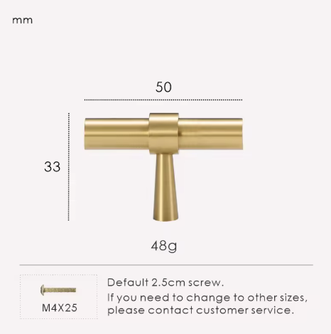 Gilria Wardrobe Appliance Handle
