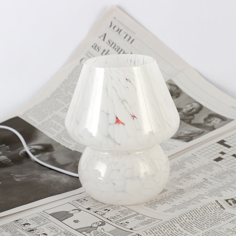 Glass Mosaic Mushroom Table Lamp | Kelmera