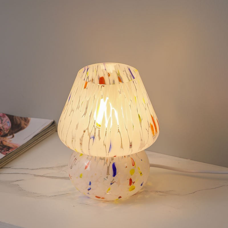 Glass Mosaic Mushroom Table Lamp | Kelmera