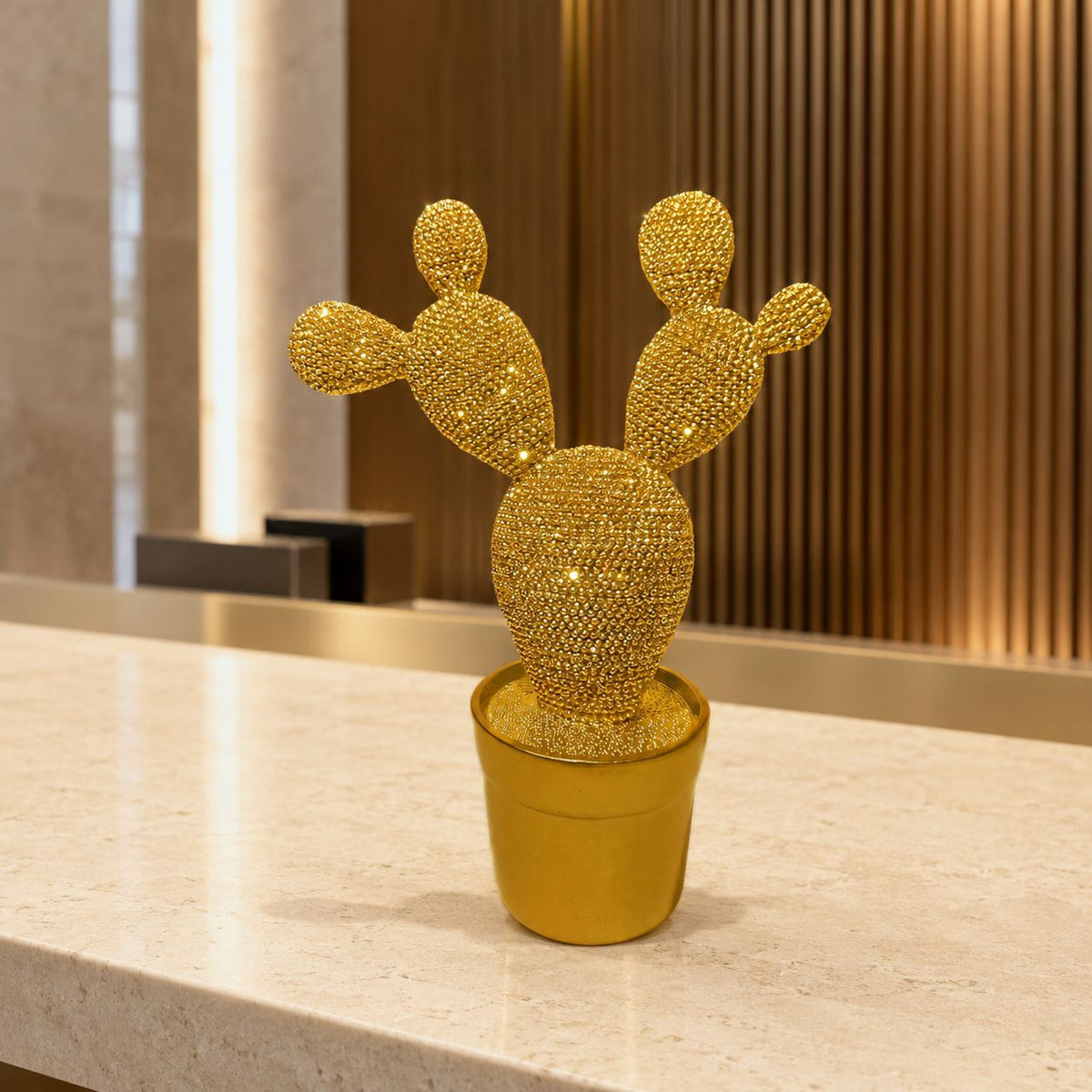 Glittering Cactus Decoration Figure | Kelmera