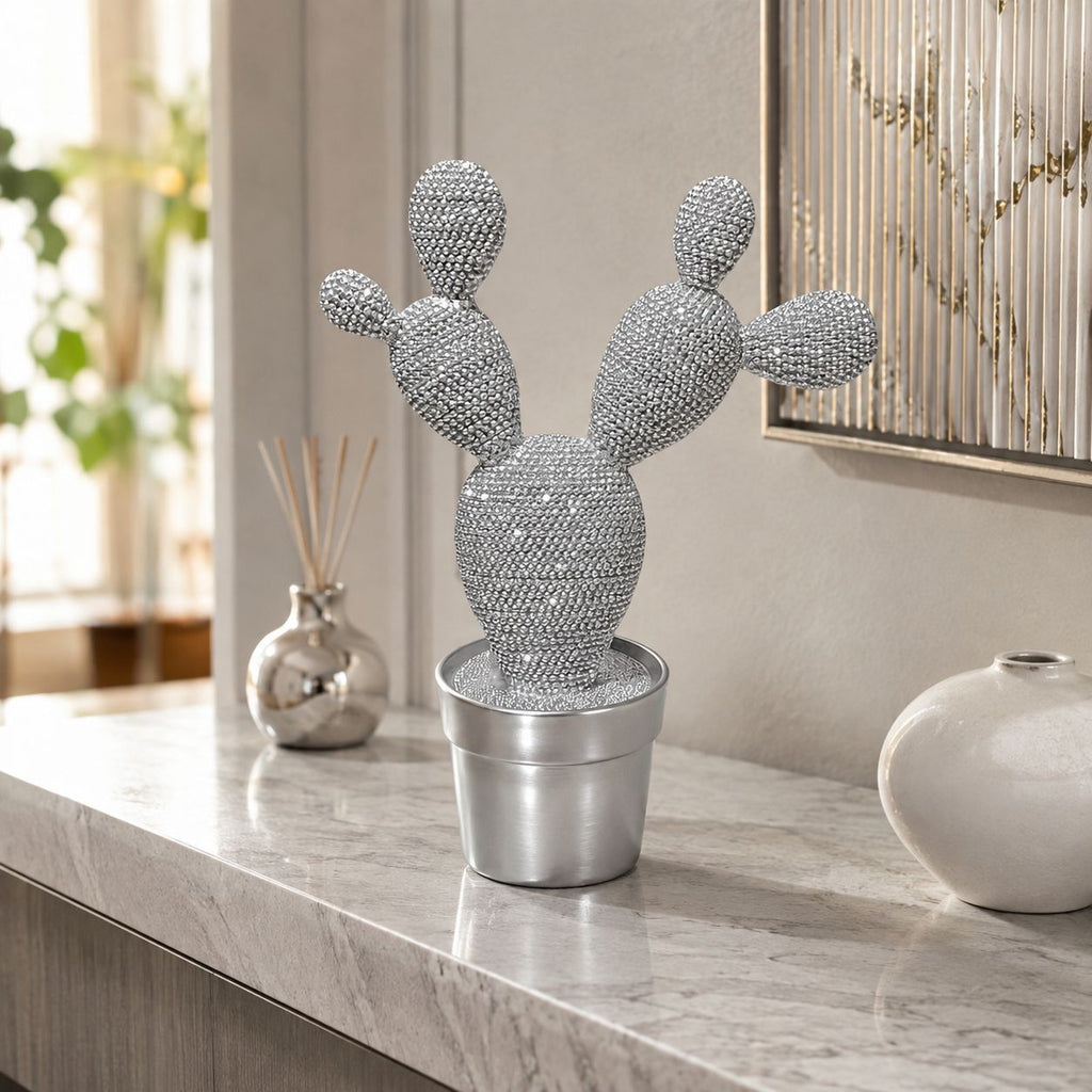 Glittering Cactus Decoration Figure | Kelmera