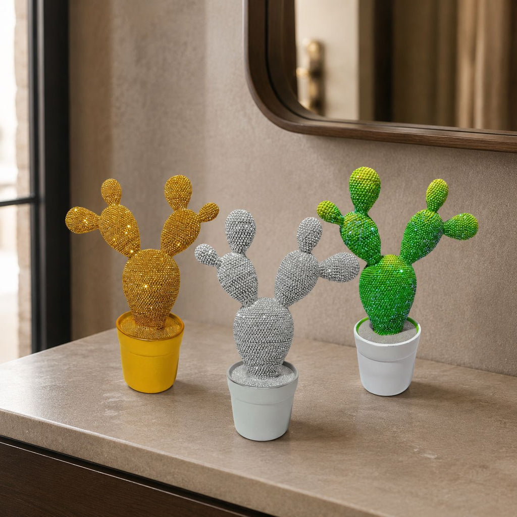 Glittering Cactus Decoration Figure | Kelmera
