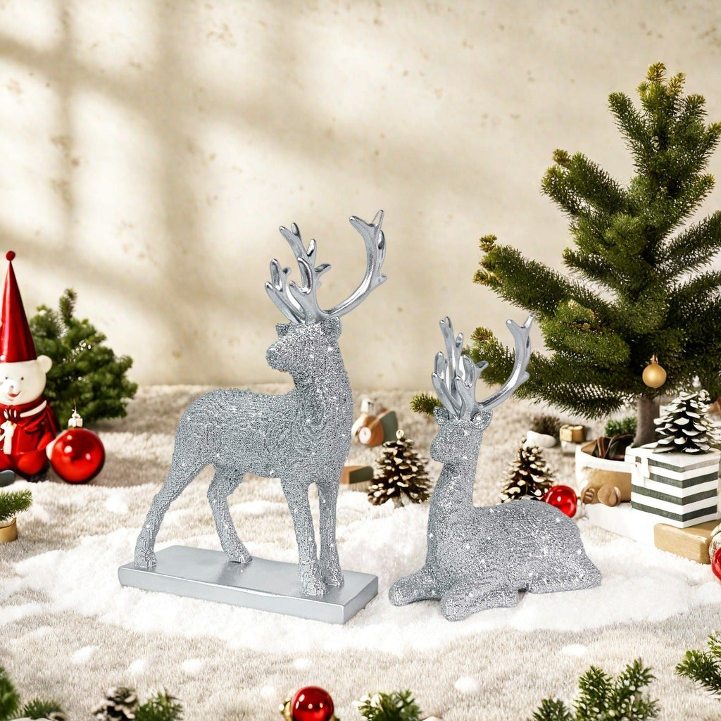 Glittering Reindeer Decorative Figure | Kelmera