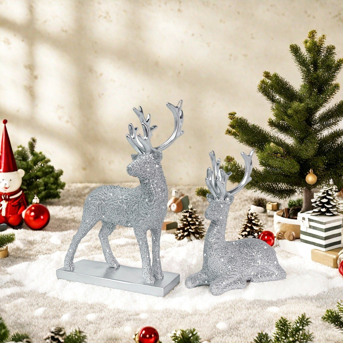 Glittering Reindeer Decorative Figure | Kelmera
