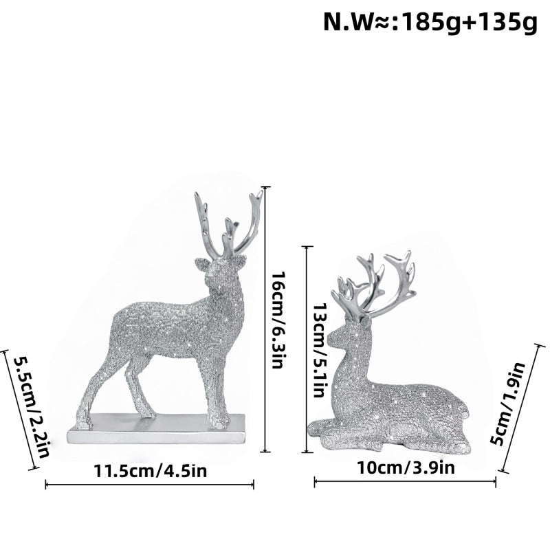 Glittering Reindeer Decorative Figure | Kelmera