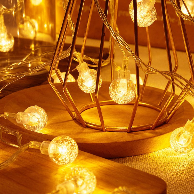 Globe LED String Lights for Atmospheric Home Decor | Kelmera