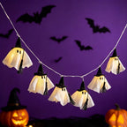 Halloween Ghost Witch LED String Lights Garland | Kelmera