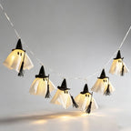 Halloween Ghost Witch LED String Lights Garland | Kelmera