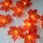 Halloween LED Pumpkin Lantern and Maple Leaf Decorative Fairy Lights | Kelmera