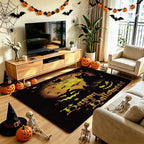 Halloween-Themed Area Rug Soft Textile Non Slip | Kelmera