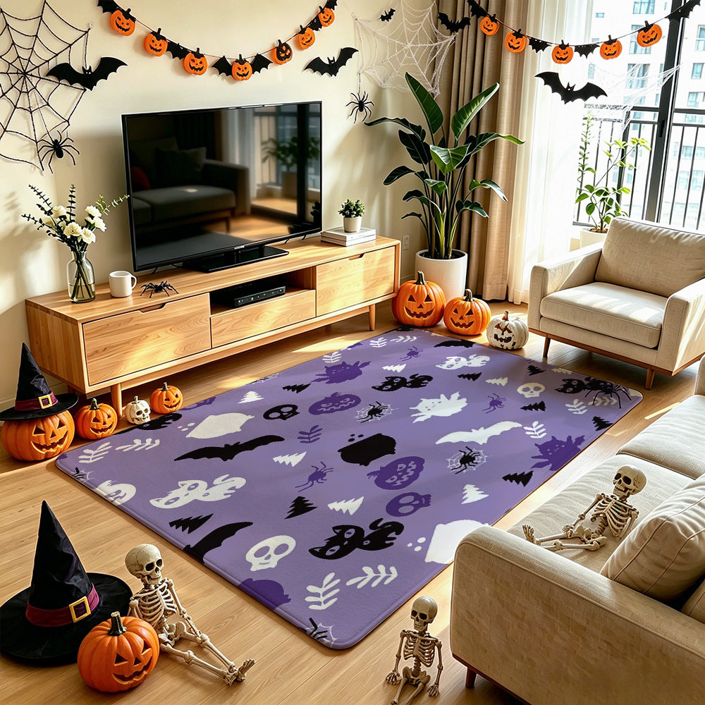 Halloween-Themed Area Rug Soft Textile Non Slip | Kelmera