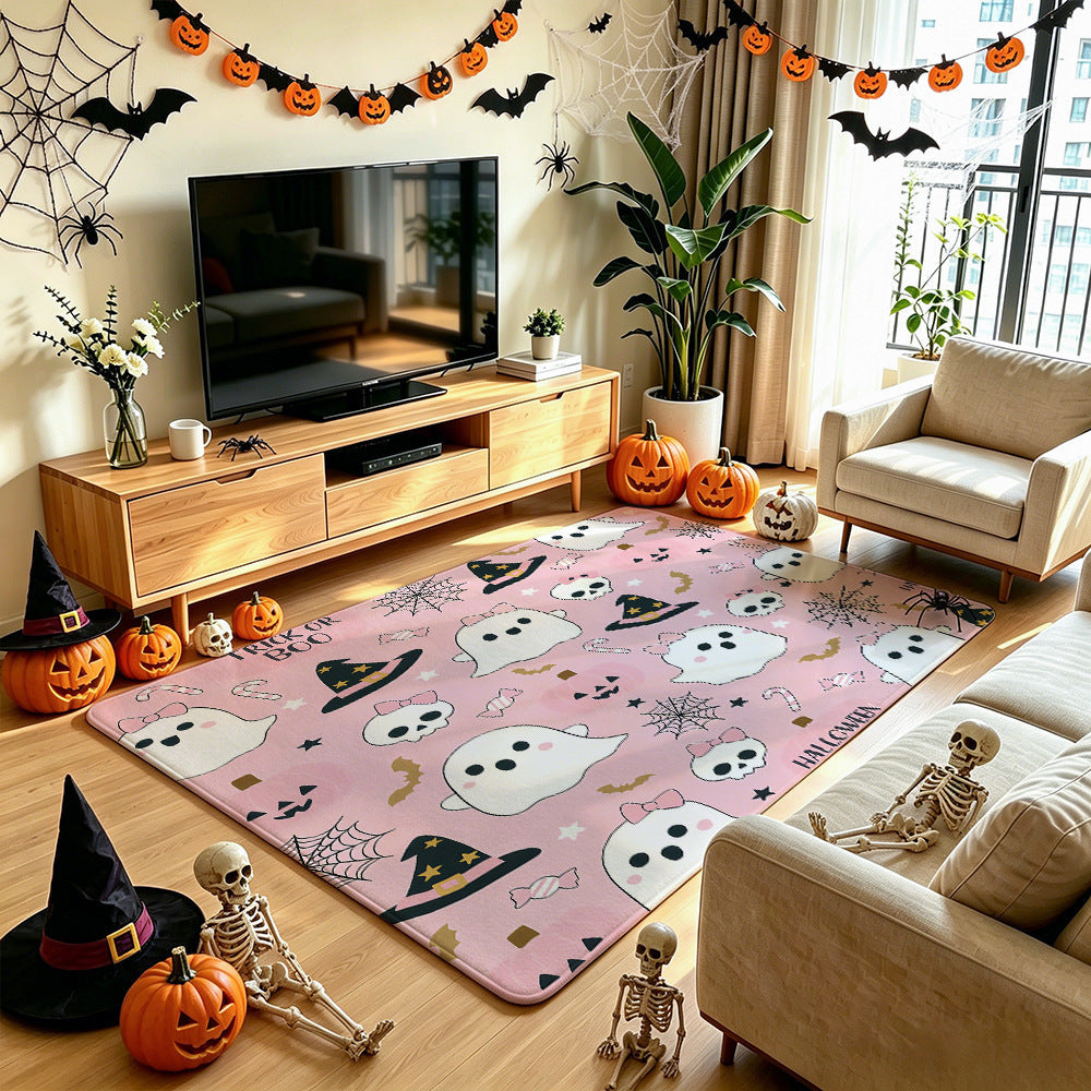 Halloween-Themed Area Rug Soft Textile Non Slip | Kelmera