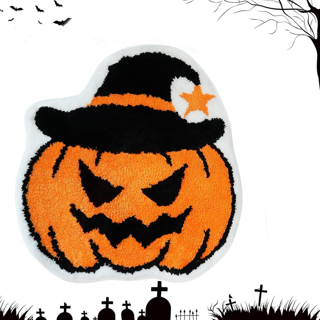 Halloween-Themed Ghost Bath Mat | Kelmera