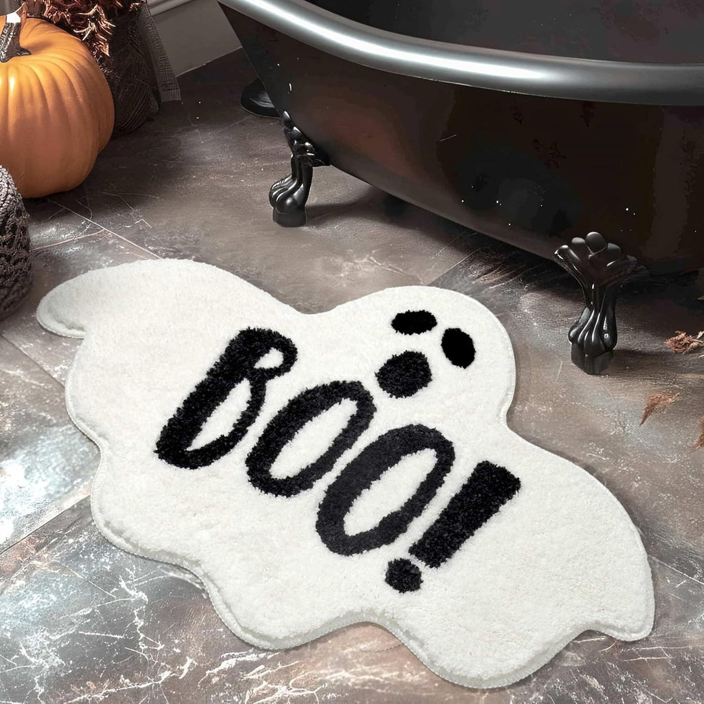 Halloween-Themed Ghost Bath Mat | Kelmera