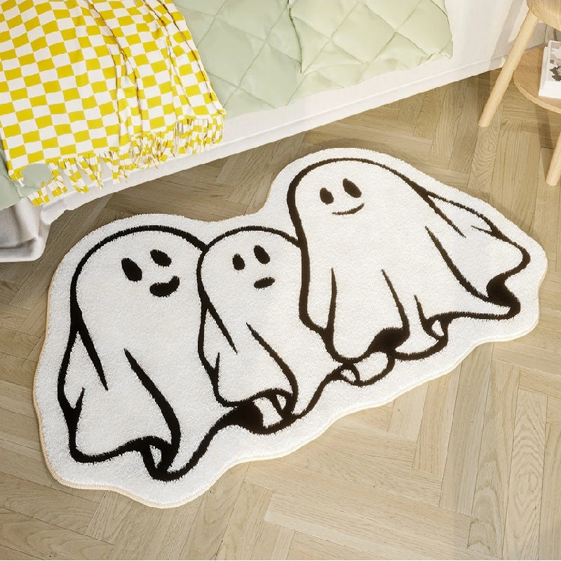 Halloween-Themed Ghost Bath Mat | Kelmera