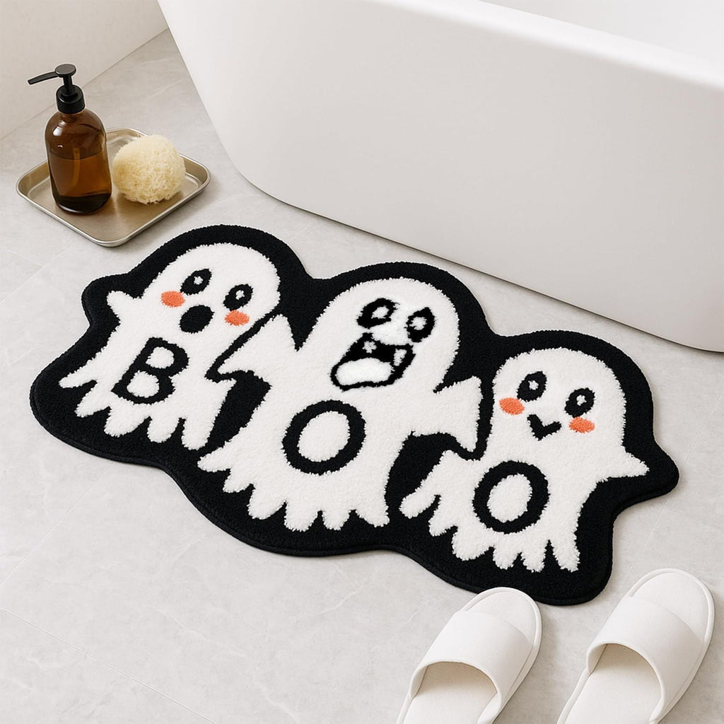 Halloween-Themed Ghost Bath Mat | Kelmera