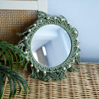 Hand-Knotted Mirror with Macrame Border | Kelmera
