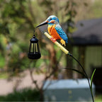 Hand-Painted Kingfisher Garden Lantern Stake | Kelmera