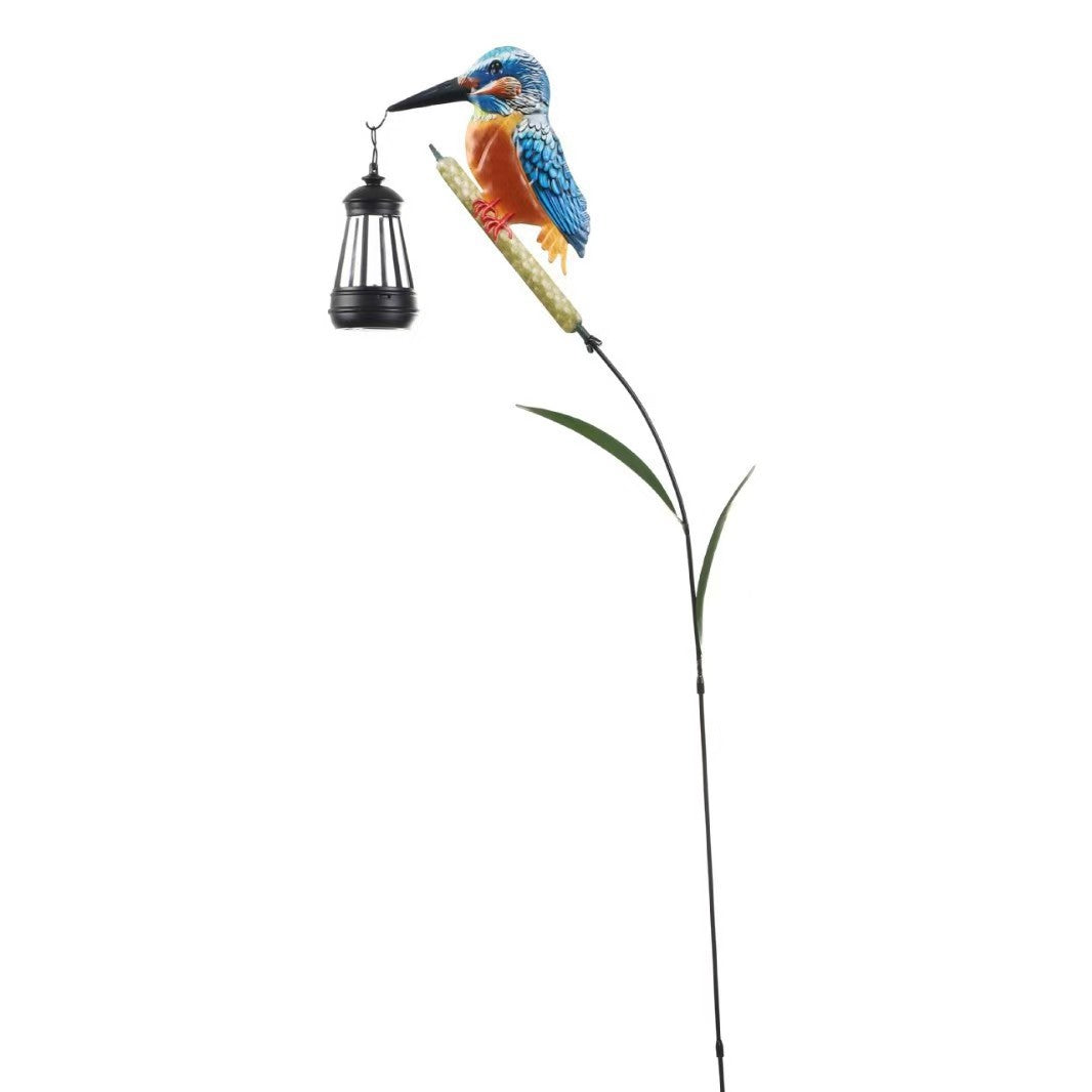 Hand-Painted Kingfisher Garden Lantern Stake | Kelmera
