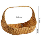 Hand-Woven Decorative Storage Basket with Handles | Kelmera