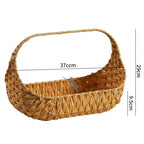 Hand-Woven Decorative Storage Basket with Handles | Kelmera