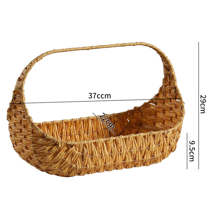 Hand-Woven Decorative Storage Basket with Handles | Kelmera