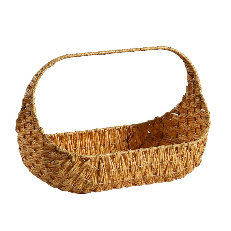 Hand-Woven Decorative Storage Basket with Handles | Kelmera