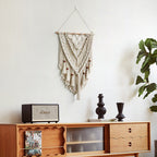 Hand-Woven Macrame Wall Hanging with Decorative Tassels | Kelmera